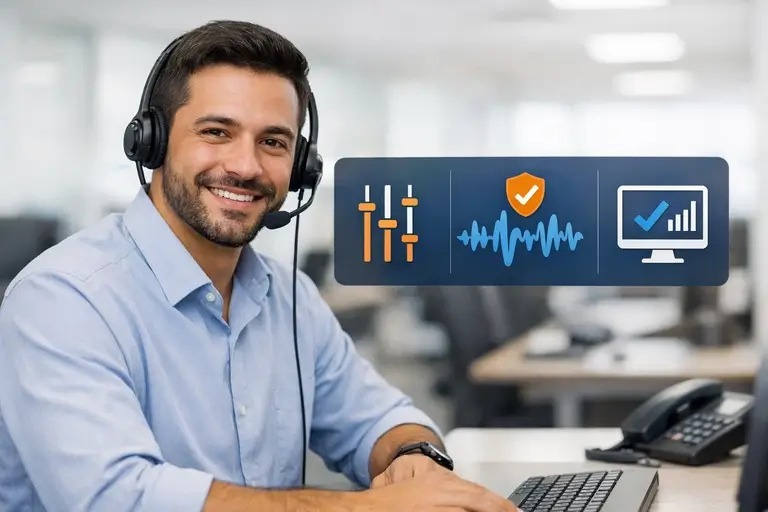 Link de Voz para FreeSWITCH com codecs e controle de áudio