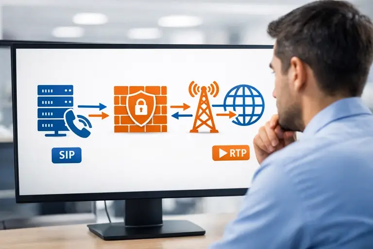 Link de Voz para FreeSWITCH com Sofia Gateway e mídia RTP