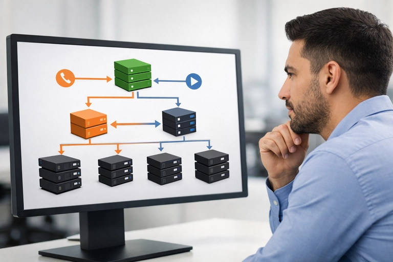 Diagrama visual de Integração Kamailio com RTPEngine e media servers