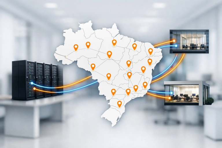 Mapa nacional com Linha SIP para Kamailio em todos os DDDs