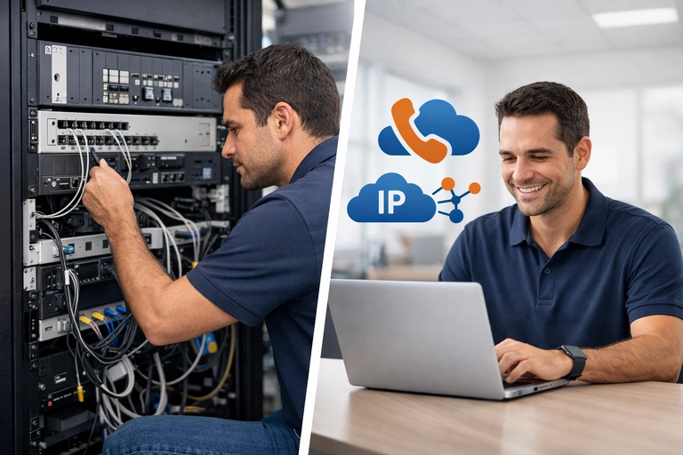 Rack corporativo substituindo E1 por Link de Voz para Kamailio via rede IP