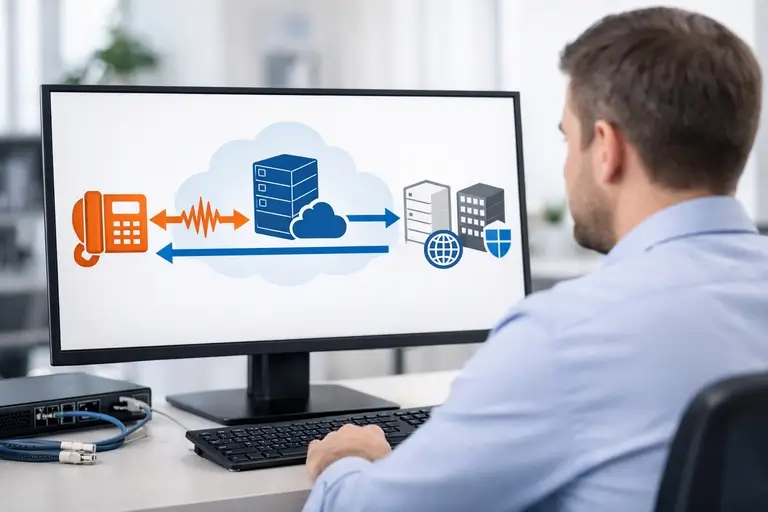Linha SIP para OpenSIPS com RTP, codecs e NAT Traversal