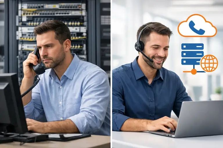 Link de Voz para openSIPS substituindo troncos E1 em rack corporativo