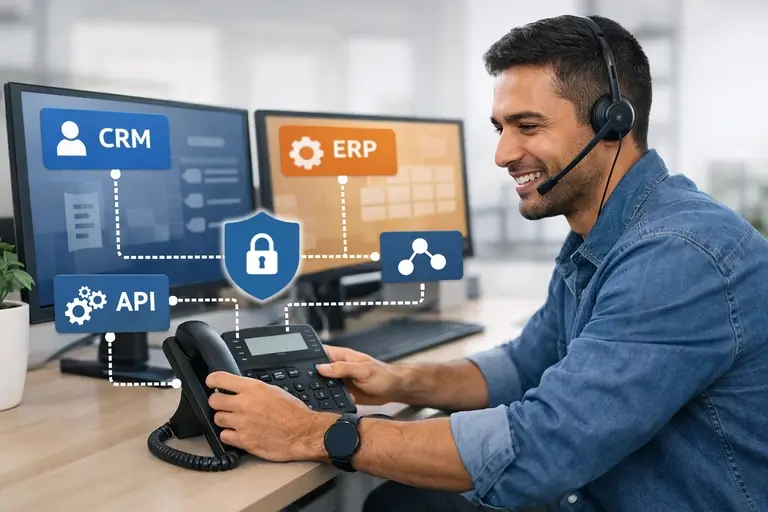 Assistente Telefônico Inteligente integrado a CRM, ERP e APIs
