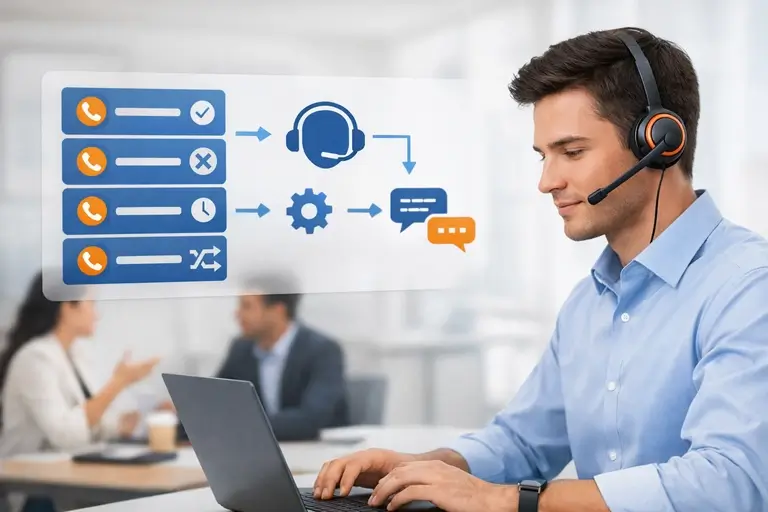 Agente de IA com Voz Ativa automatizando ligações recorrentes