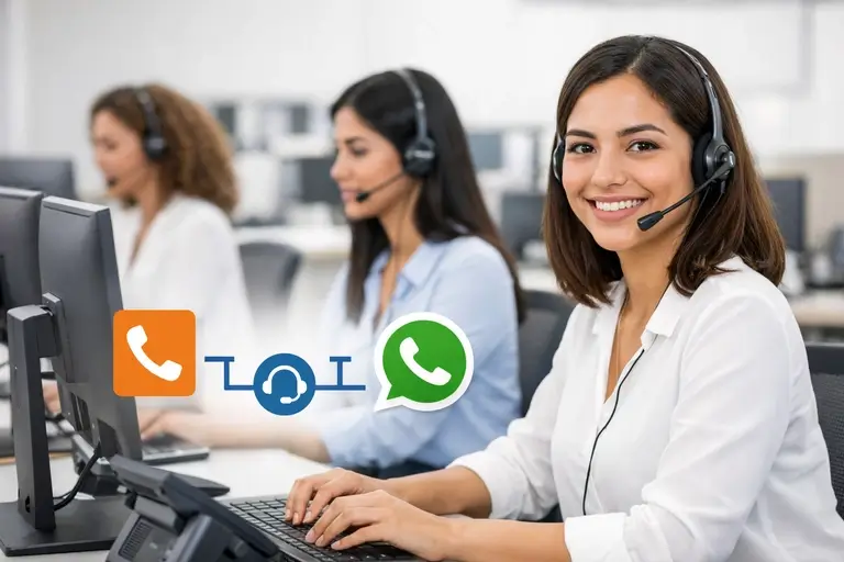 SIP Trunk com Chamadas do WhatsApp integrado a PABX e URA