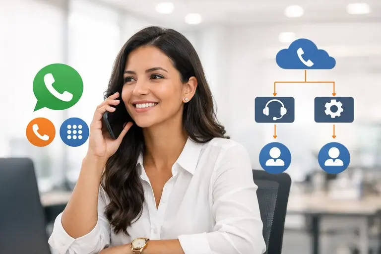 WhatsApp SIP Calling para PABX com URA e DTMF