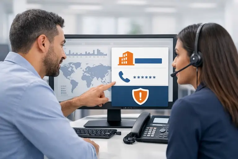 SIP Trunk com Stir Shaken em dashboard de telefonia empresarial