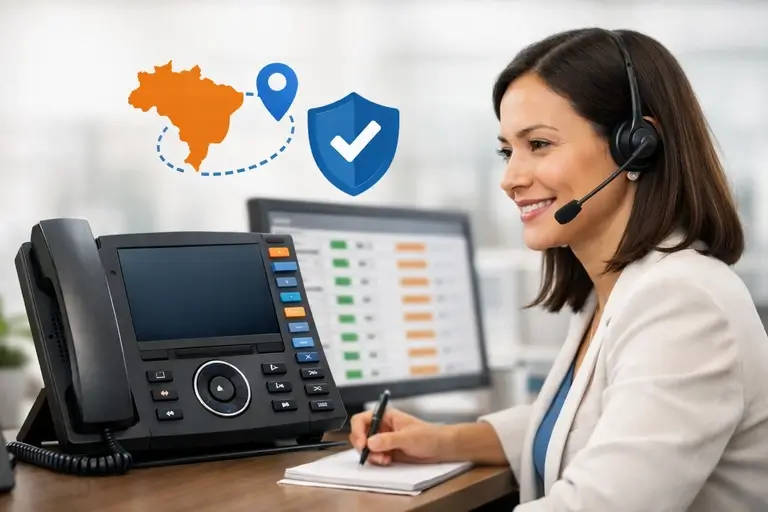 Mensagem Telefônica Automática com número dedicado e bina inteligente