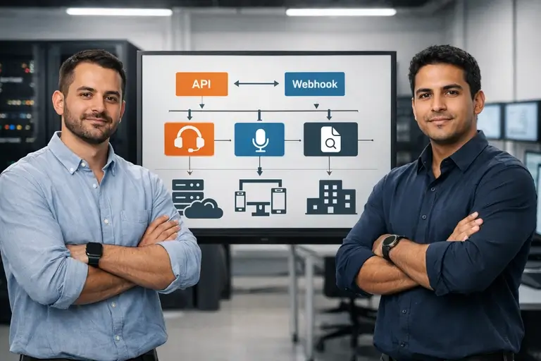 Arquitetura de Chamadas Automáticas em Massa com API e webhooks
