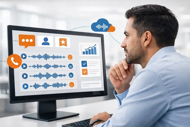 Painel de Transcrição Automática de Ligações para monitoria de atendimentos