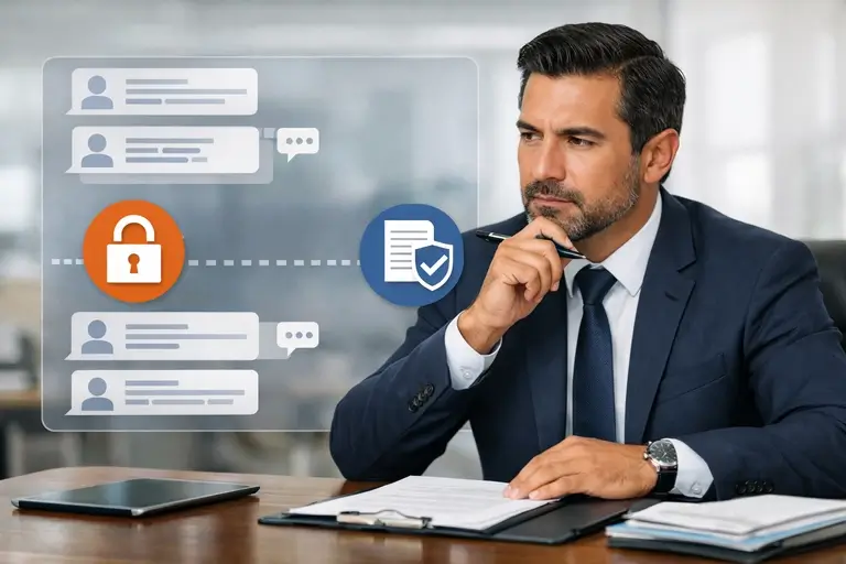 Registro Textual de Conversas com controles de auditoria e segurança