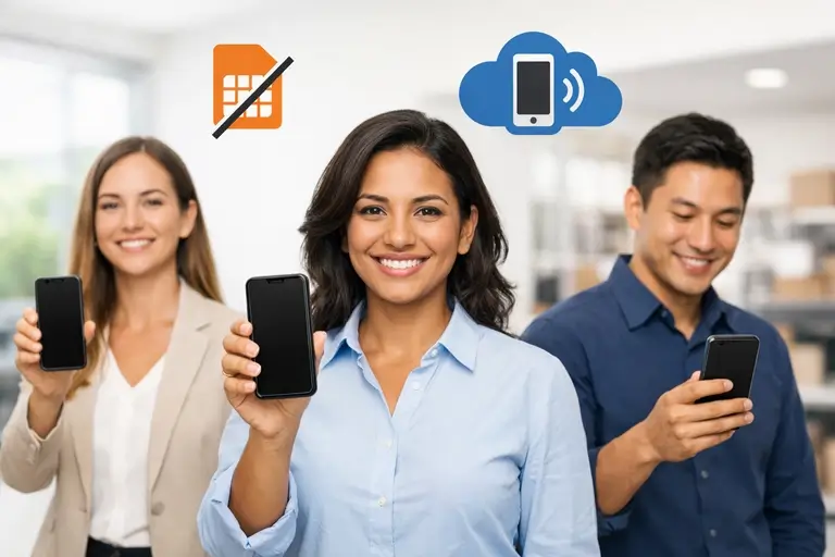 Linha Celular sem Chip Físico para reduzir estoque e burocracia operacional