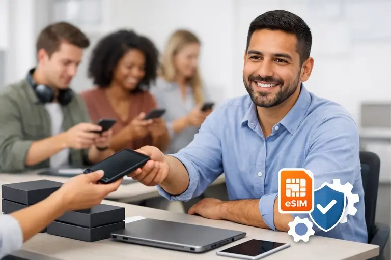 eSIM para Empresas integrado a MDM e gestão de dispositivos móveis