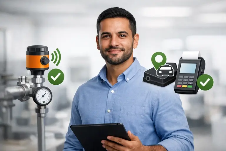 Monitoramento de eSIM para IoT em sensores, rastreadores e POS