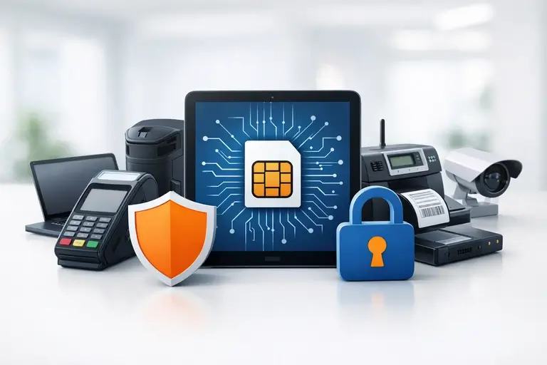 Painel de segurança do SIM Digital M2M para parque IoT