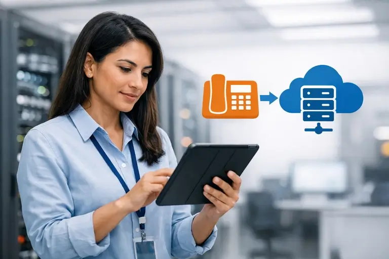 Infraestrutura de Conta SIP Empresarial conectada a PABX