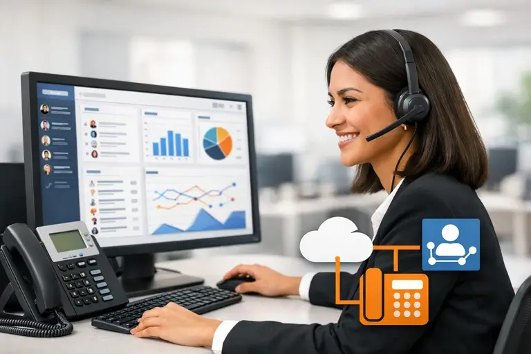 Painel de Conta SIP para Empresas integrado ao PABX