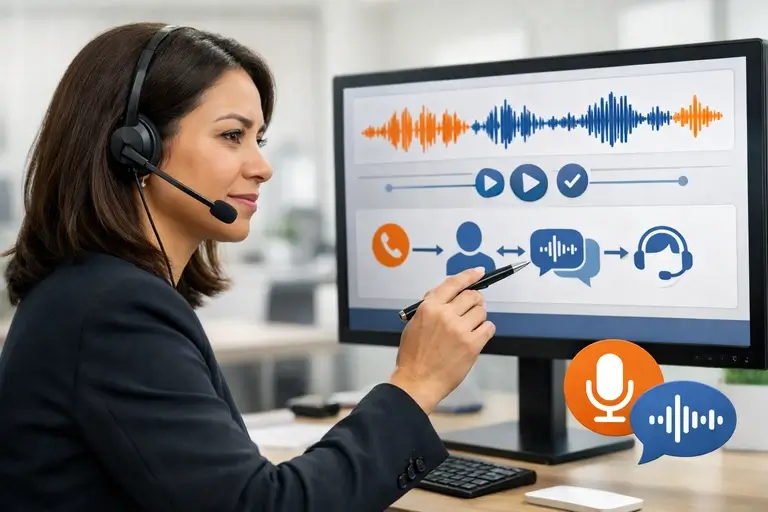 Especialista validando Chamadas Empresariais com Amazon Polly