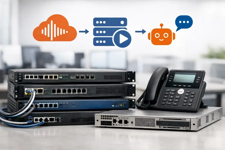 SBC gerenciado no Link de Voz para Amazon Polly TTS e PABX IP