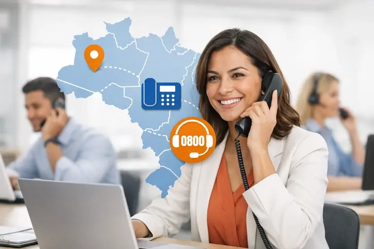 SIP Trunk para AWS com números DID, ramais DDR e atendimento 0800