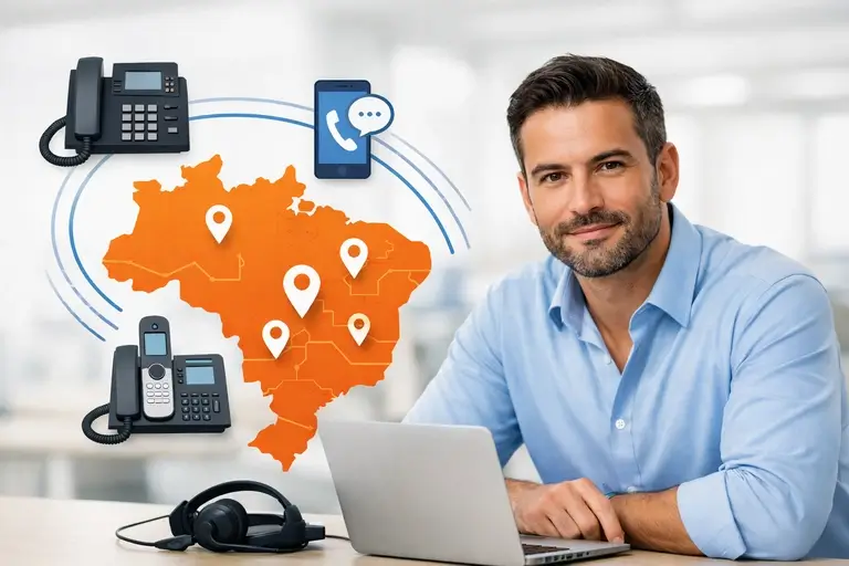 SIP Trunk AWS integrado a PABX Virtual e central de atendimento