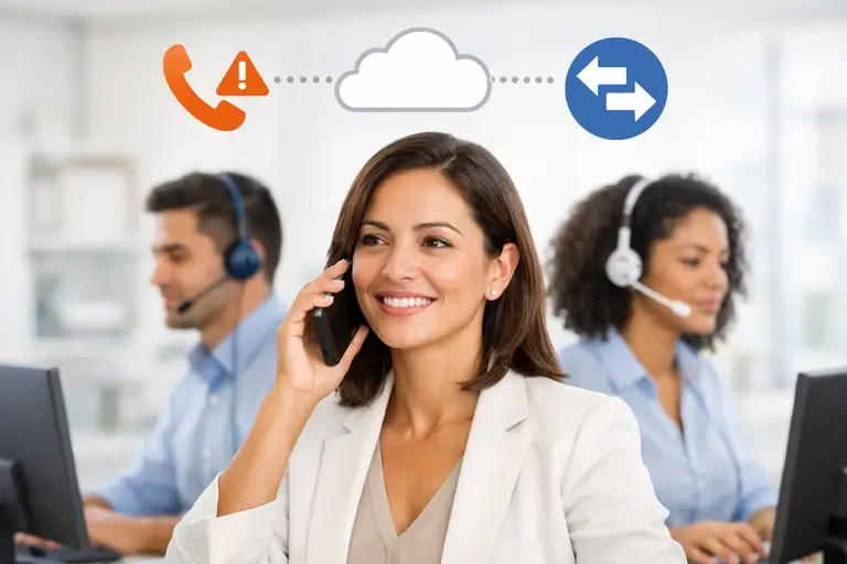 Conectividade de Voz Google Cloud com rotas redundantes de atendimento