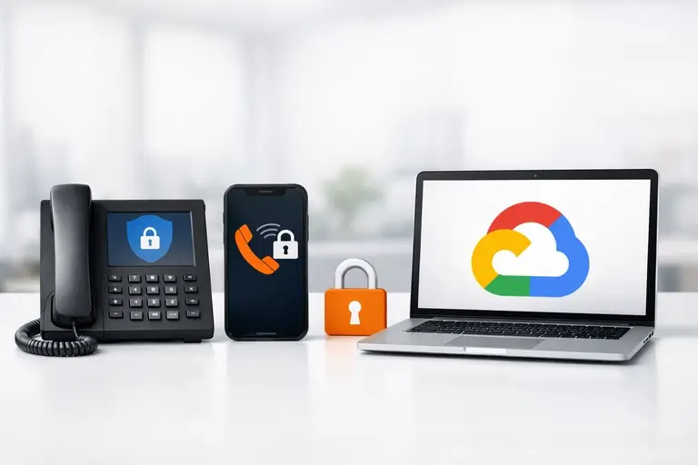 Link de Voz para Google Cloud em arquitetura com SBC e PABX em nuvem