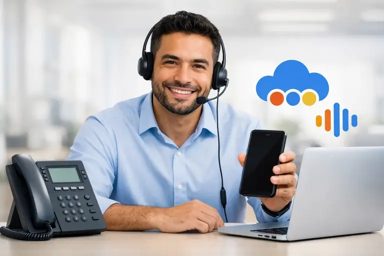 Link de Voz para Google Conversational Agents com TLS, SRTP e codecs de áudio