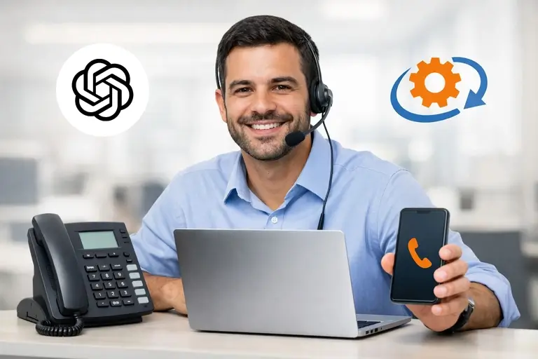 Painel de controle da Telefonia para OpenAI Realtime API com webhook