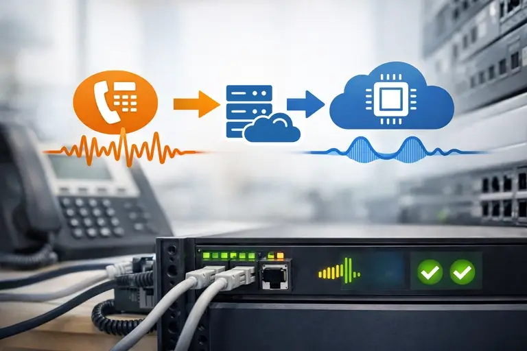 Conexão PSTN para Gemini Live com transcodificação de áudio em gateway