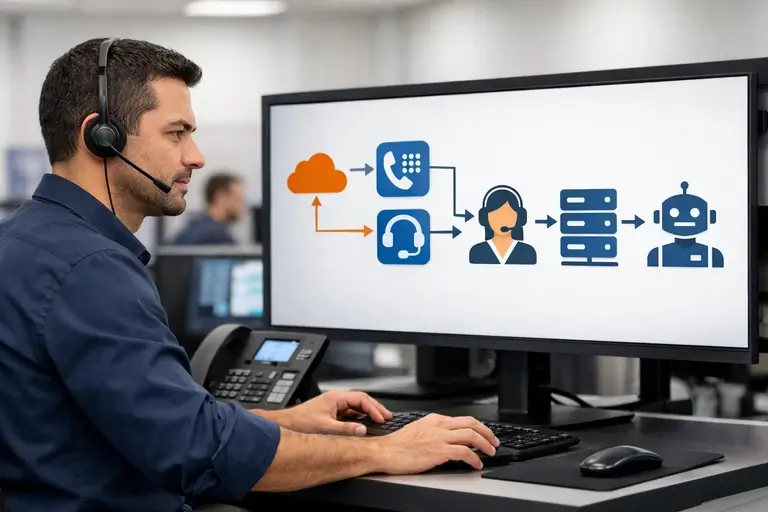 SIP Trunk para Google Text-to-Speech com roteamento de chamadas