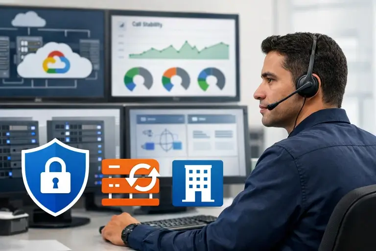 Conectividade Telefônica para Google Cloud TTS monitorada por SBC