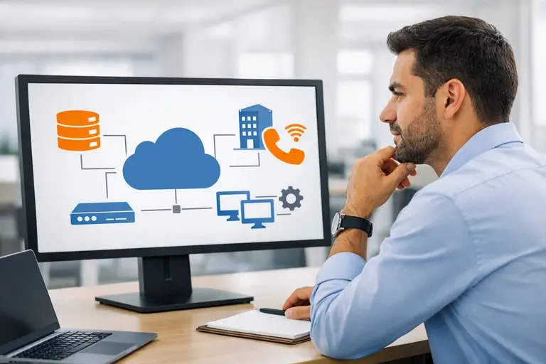 Arquitetura de SIP Trunk para MiniMax API conectando sistemas e telefonia