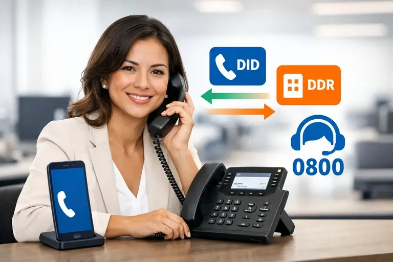 SIP Trunk para MiniMax API com DID, DDR e 0800 corporativos
