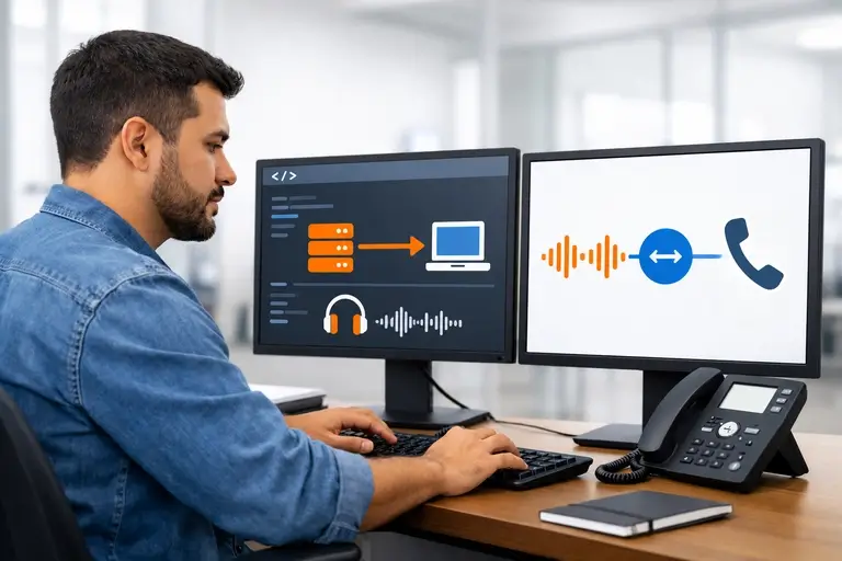 Telefonia com MiniMax Audio por HTTP e WebSocket em integração