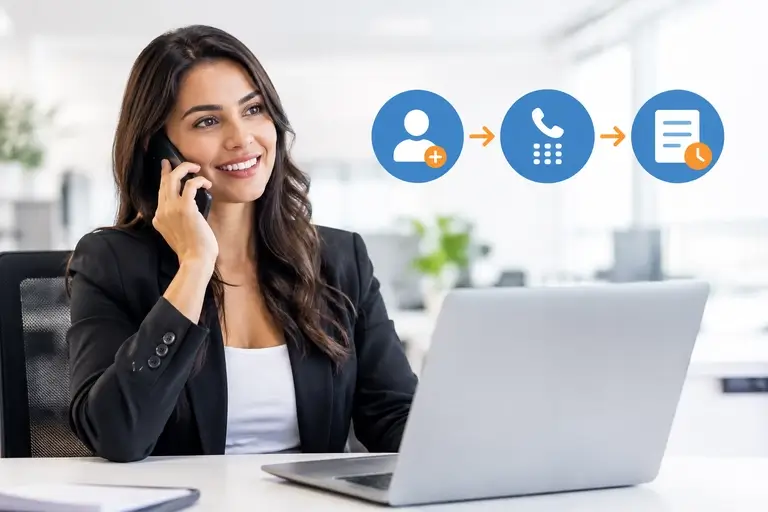 Fluxo da Telefonia para Agendor na rotina de vendas