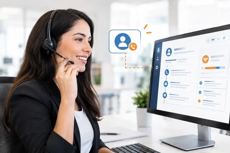 CTI para Bitrix24 identificando cliente e abrindo o card no CRM