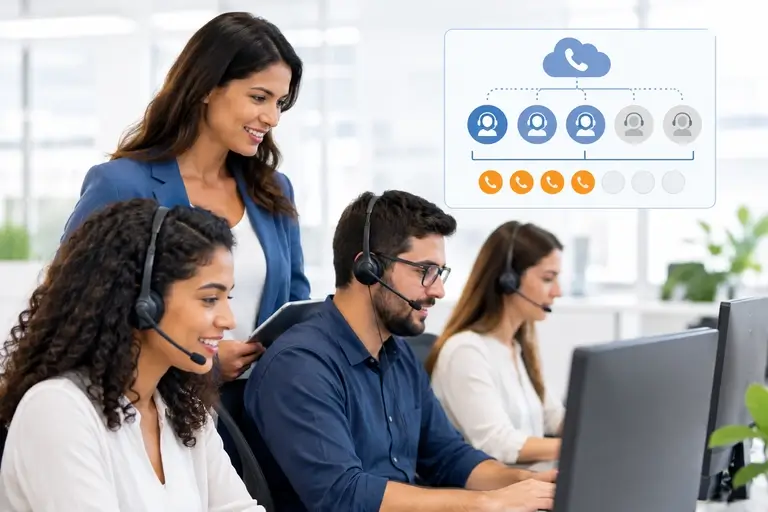 Discagem para Equipes no Bitrix24 com ramais e canais controlados