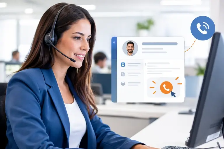 Integração de Chamadas para HelpDesk com screen pop e click-to-call