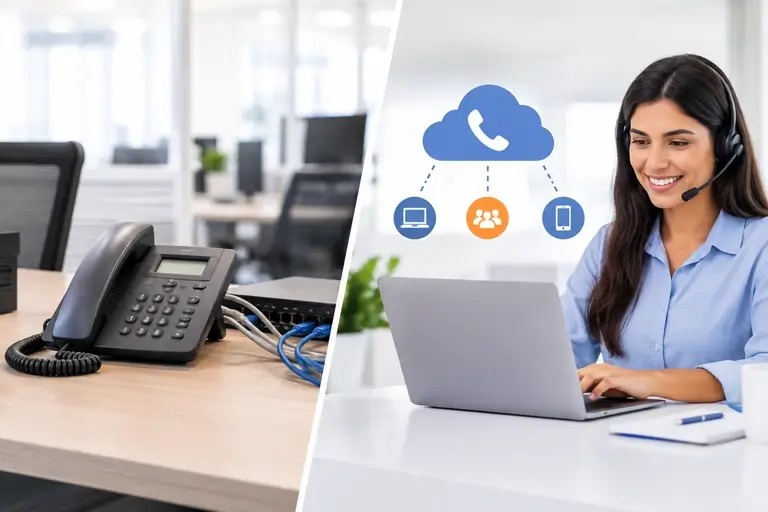 Integração de Chamadas para HelpDesk comparada à telefonia tradicional