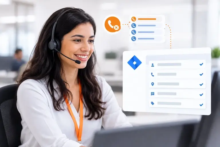 Integração de Chamadas com Jira Service Management reduzindo registros
