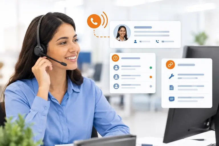 CTI para Jira Service Management exibindo o contexto do chamador