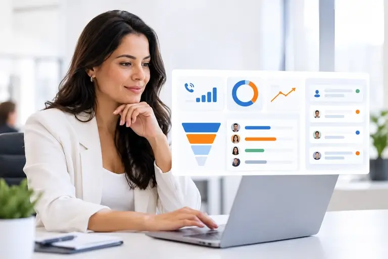 Integração de Chamadas com Kommo em painel de produtividade