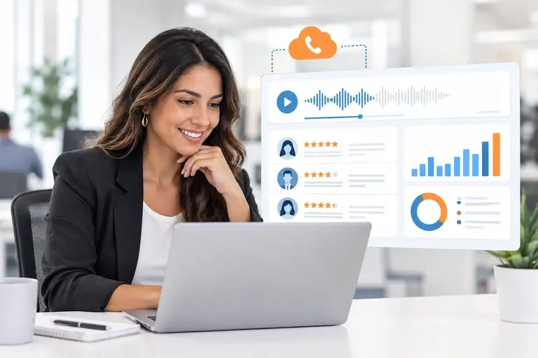 Integração de Chamadas com Meetime exibindo gravações e métricas
