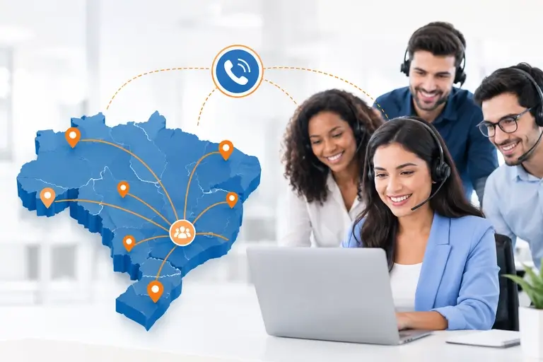 Telefonia Integrada ao Meetime com números em DDDs estratégicos
