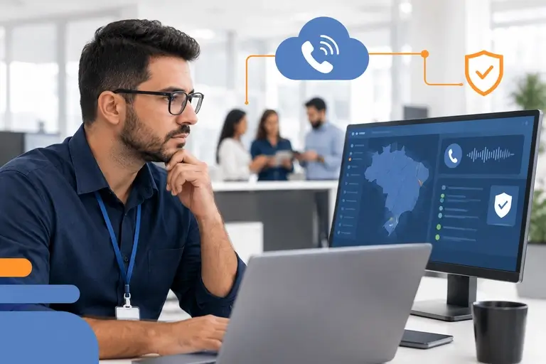 Integração de Voz com Meetime monitorada por suporte B2B