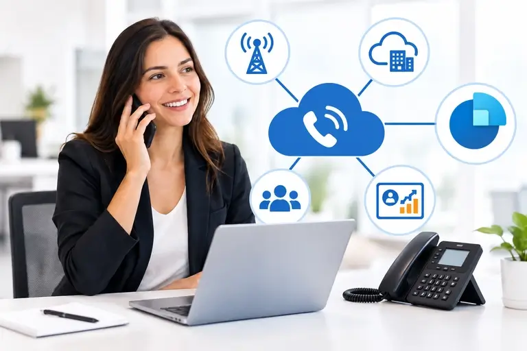 Integração SIP Microsoft Dynamics conectada ao PABX virtual e à rede pública