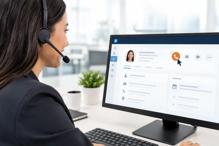 Click-to-Call no Dynamics 365 Sales acionado no cadastro do contato