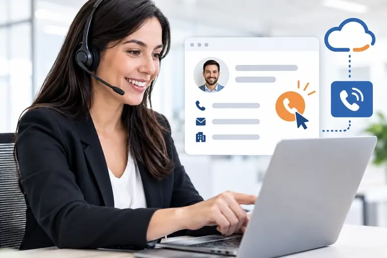 Click-to-Call no Nectar CRM iniciado pelo contato comercial
